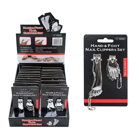 Diamond Visions Diamond Visions Silver Hand and Foot Nail Clippers 2 pk 01-2625